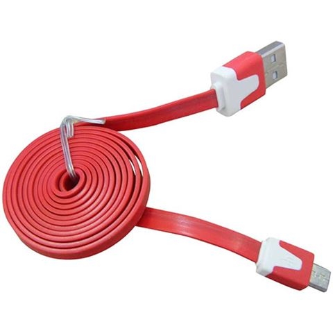 KABL USB Micro Flat 1m crveni - Razni kablovi 