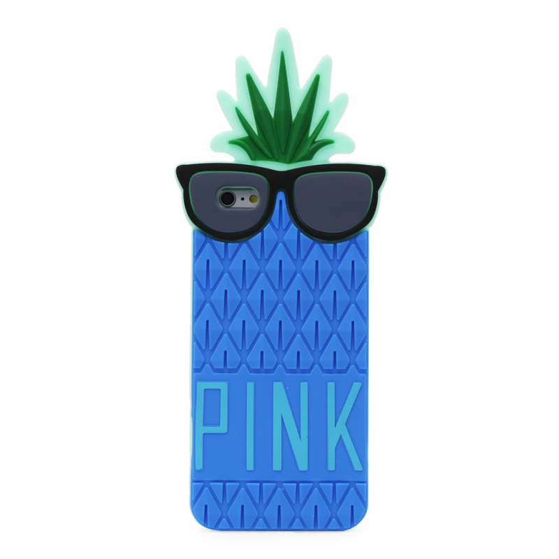 Torbica silikonska Summer Pineapple za iPhone 6 plus/6S plus plava - Silikonske futrole Iphone 
