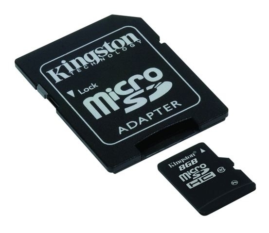Memorijska kartica  Kingston SD MICRO 8GB HC Class 10 + SD adapter - Micro SD